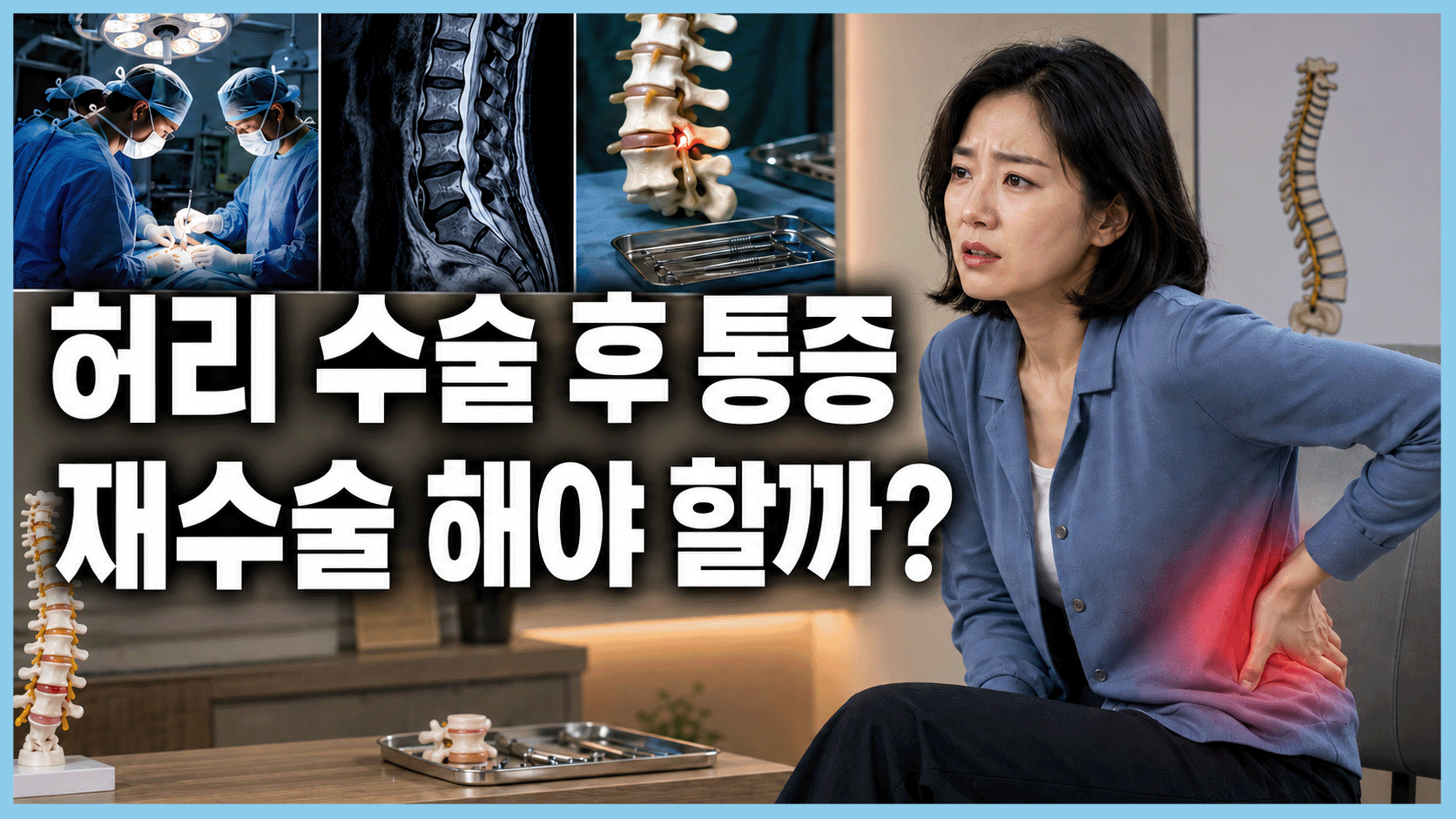 허리 수술 후 통증 재수술 해야 할까?